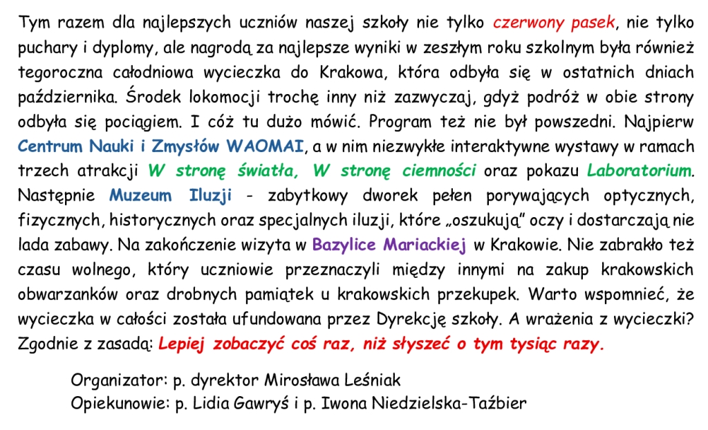 Info na stronę Kraków 1