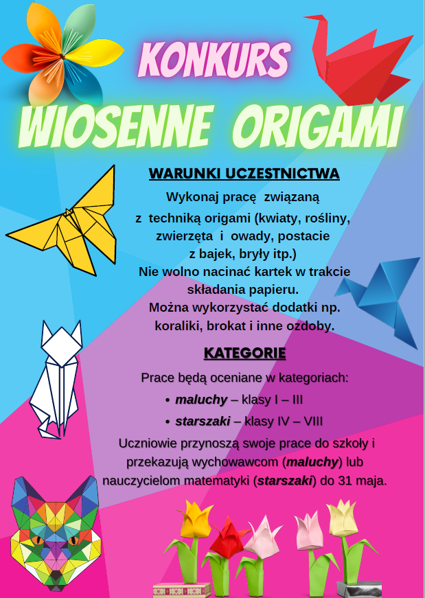 Wiosenne origami