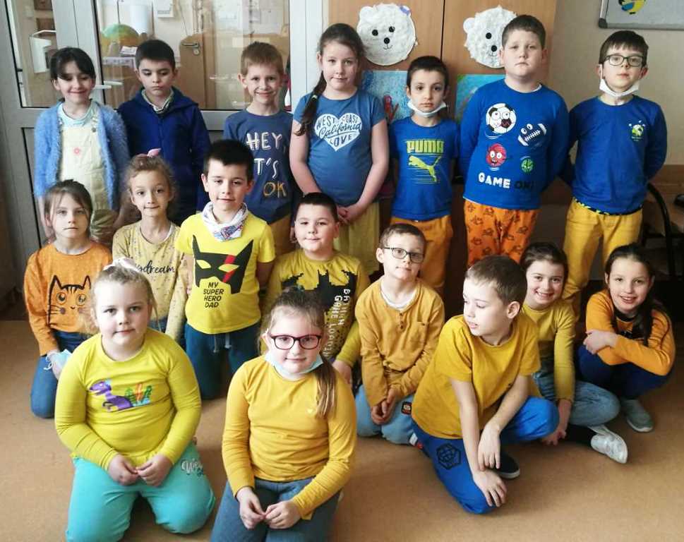 Wychowankowie świetlicy SP 17 w barwach Ukrainy