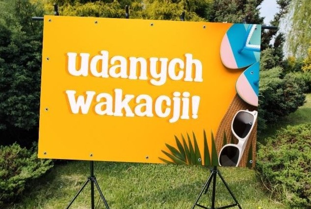 udanych wakacji baner do szkoly i przedszkola
